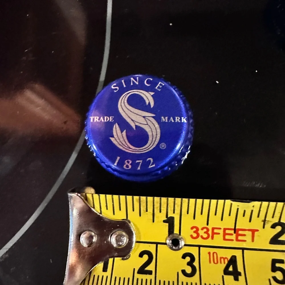 20 Blue Metal Bottle Caps From Saratoga Water- Decorative Party Supply, Blue